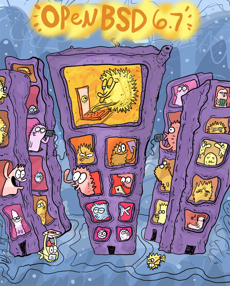 Pieza de arte de OpenBSD 6.7