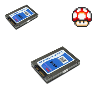 Adding a red mushroom to SSD increases it's size